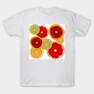 Citrus Slices Repeating Pattern T-Shirt